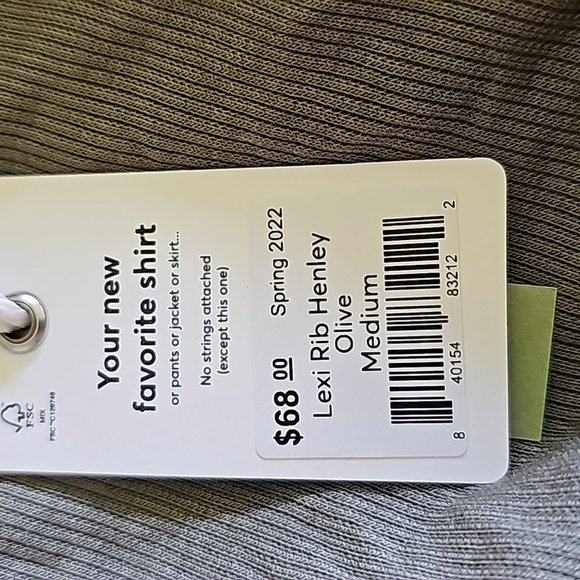 Marine layer Lexi Rib Henley in Olive - Picture 6 of 6